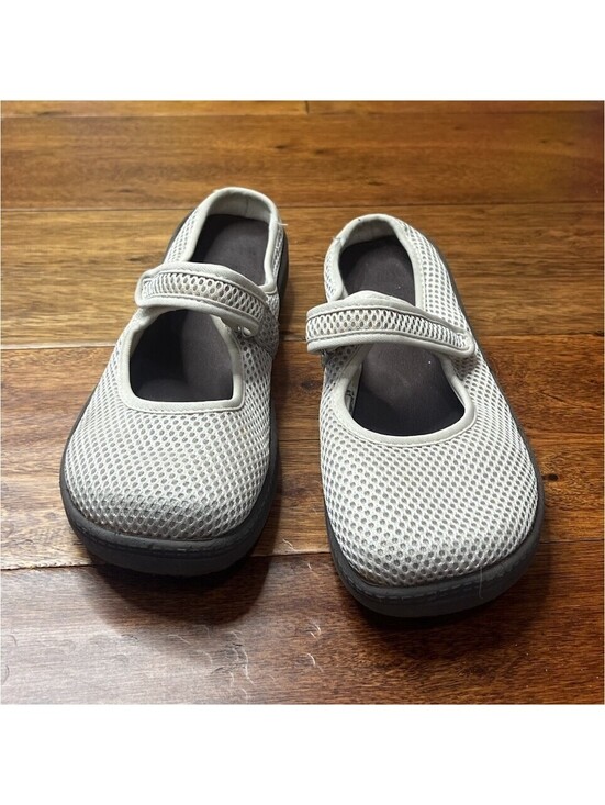 Faded Glory Shoes - Faded Glory Mesh Mary Jane Clogs Mules Beige Cream Strap Womens Size 7 US